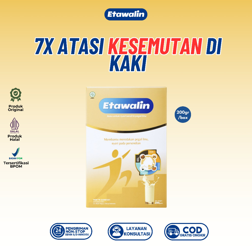 

Etawalin - Susu Herbal Kaya Manfaat Atasi Kesemutan & Nyeri Sendi BPOM Halal