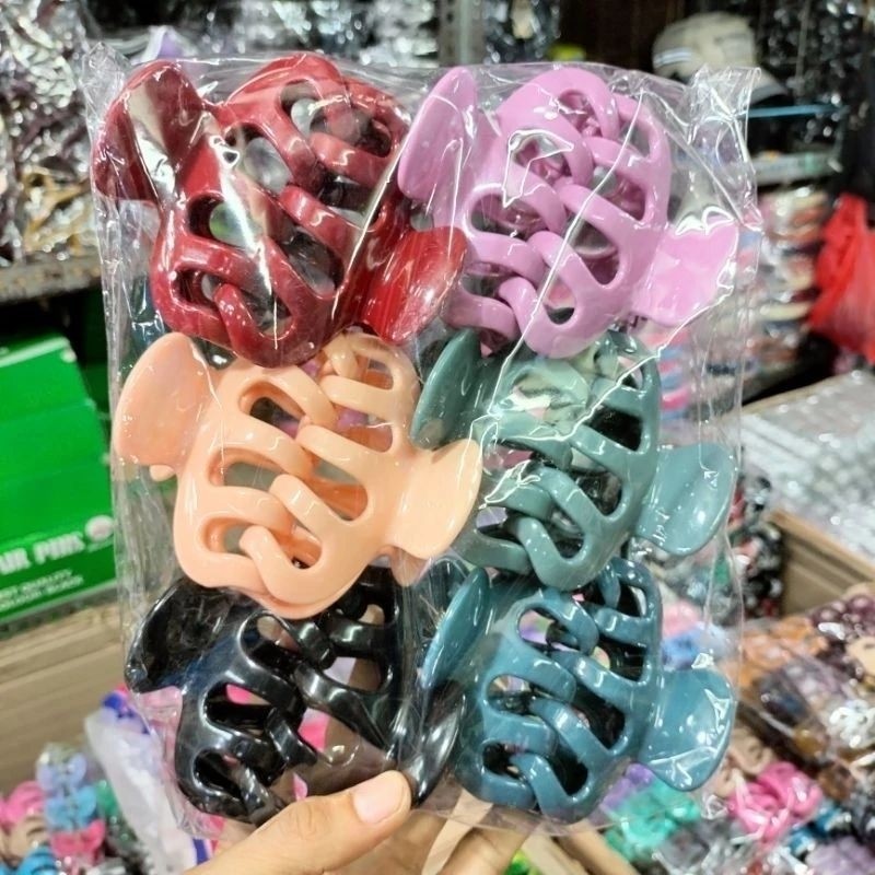 KKL Jepit rambut 8CM jedai JUMBO lebar isi 12 pcs