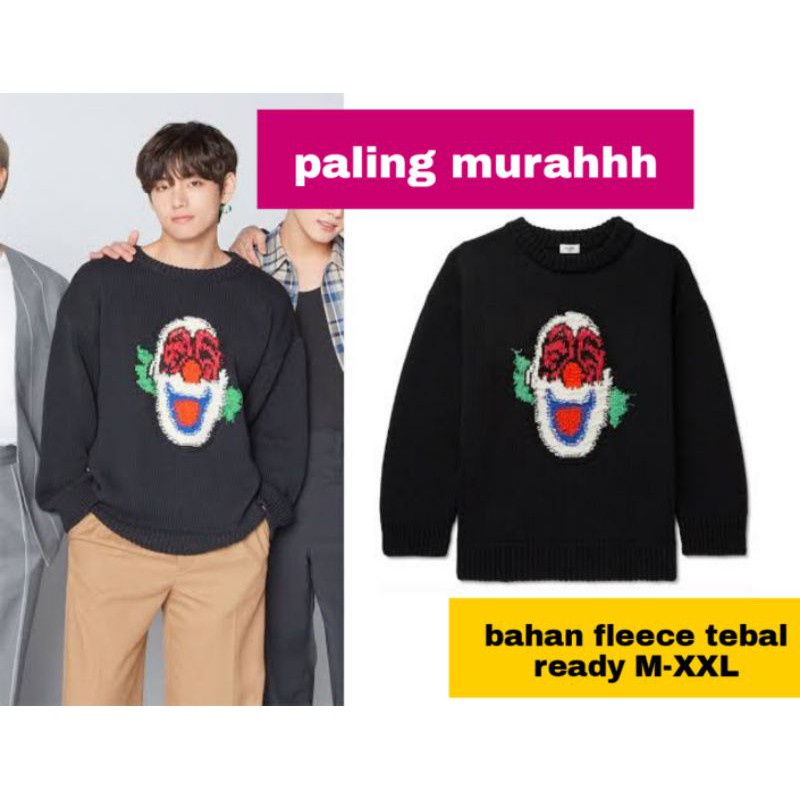 SWEATER BASIC Kim Taehyung clown printed