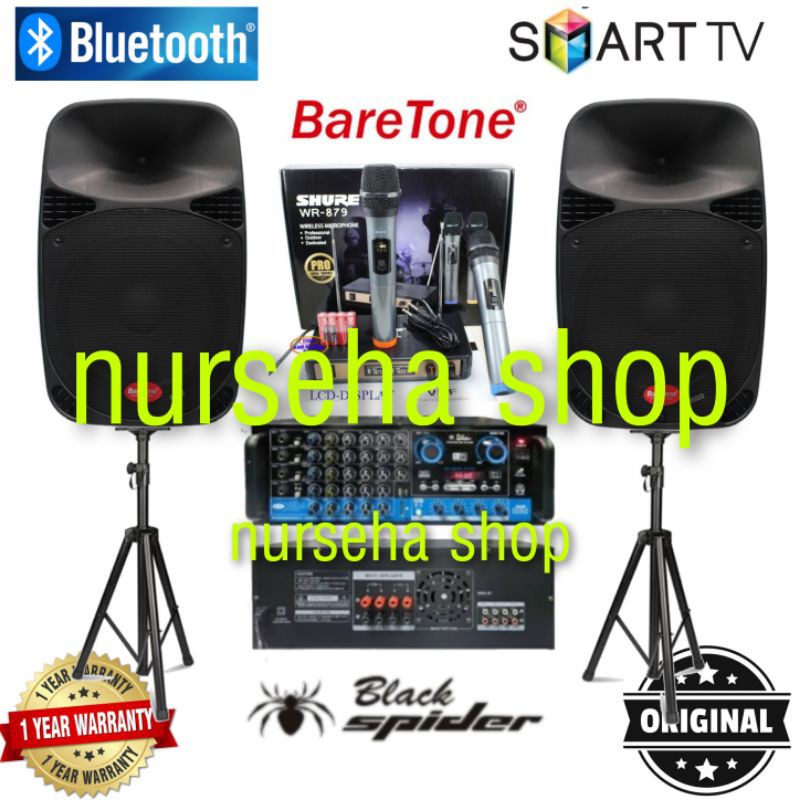 Paket Sound System lapangan Baretone 15 inch paket karaoke bluetoot