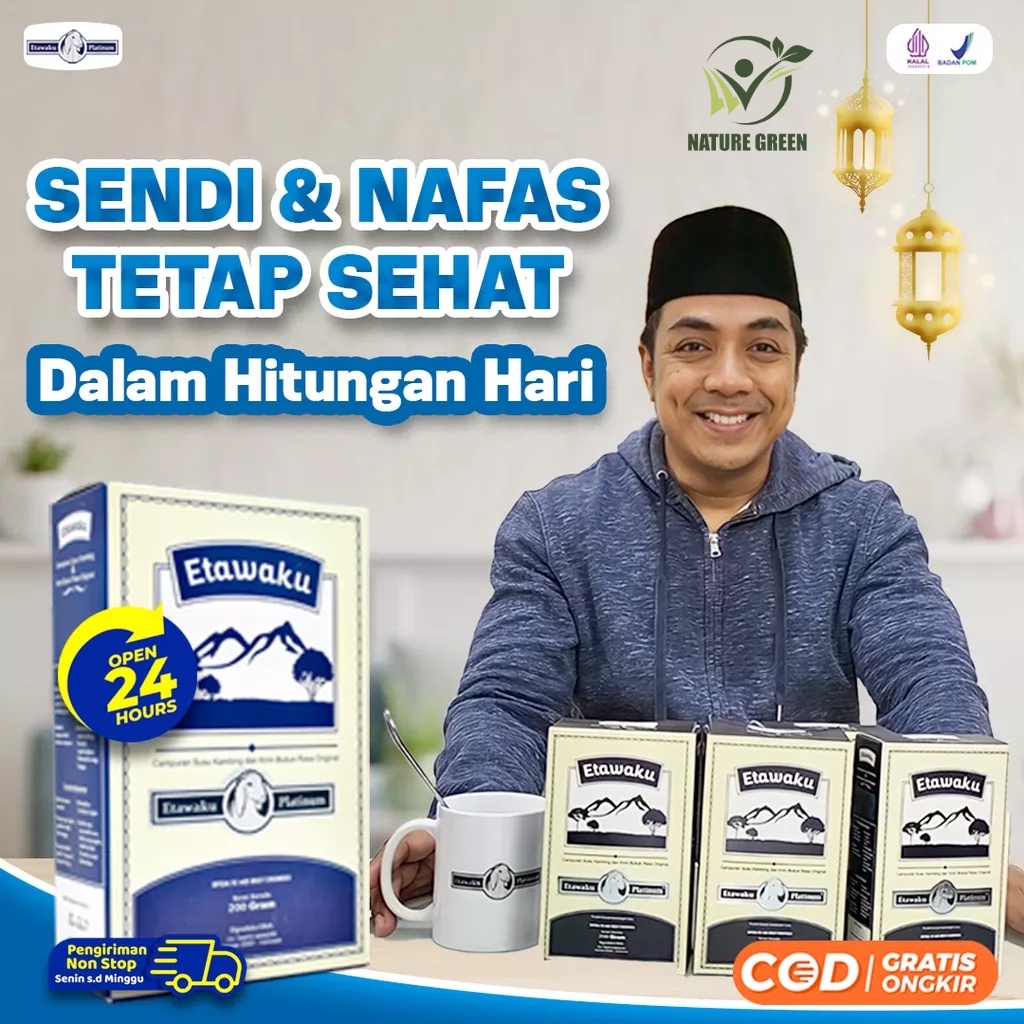 

Etawaku Platinum 3x Atasi Masalah Pernafasan - Susu Kambing Bubuk Provit Etawa Tingkatkan Daya Tahan & Imunitas Tubuh Jaga Kesehatan & Kepadatan Tulang Isi 200gr