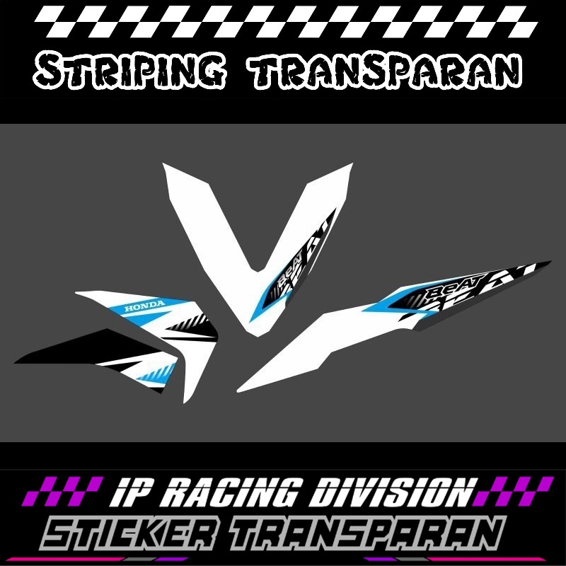 striping transparan beat new 2017/2019 transparan STRIPING TRANSPARAN KEREN