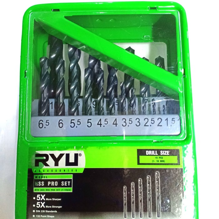 Mata Bor Besi HSS PRO Set 19pcs Tekiro Ryu