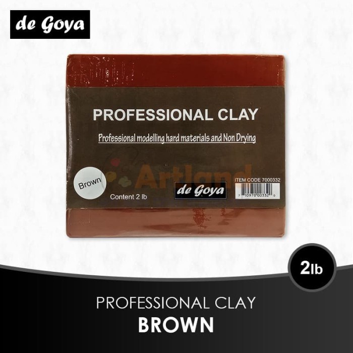 

[KG0126] De goya Professional Clay 2lb | Brown
