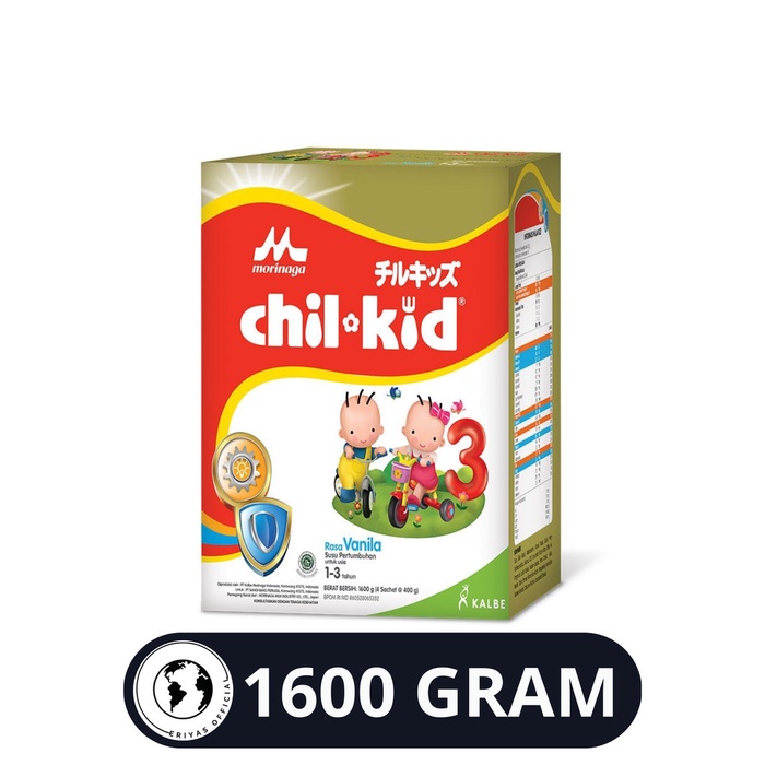 Susu Morinaga Chil Kid Gold 1-3 Tahun 1600 gr Gram - Vanila