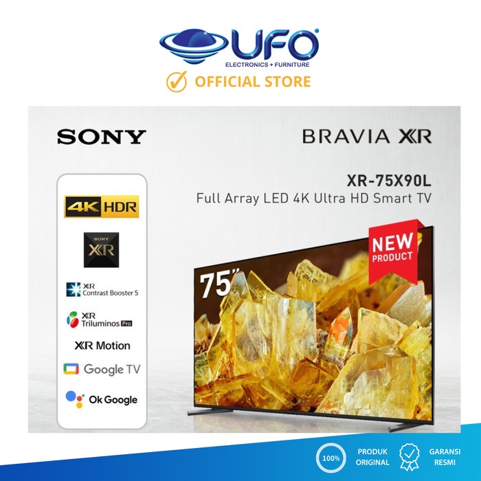 SONY 75 Inch LED 4K HDR Smart Google TV XR75X90L