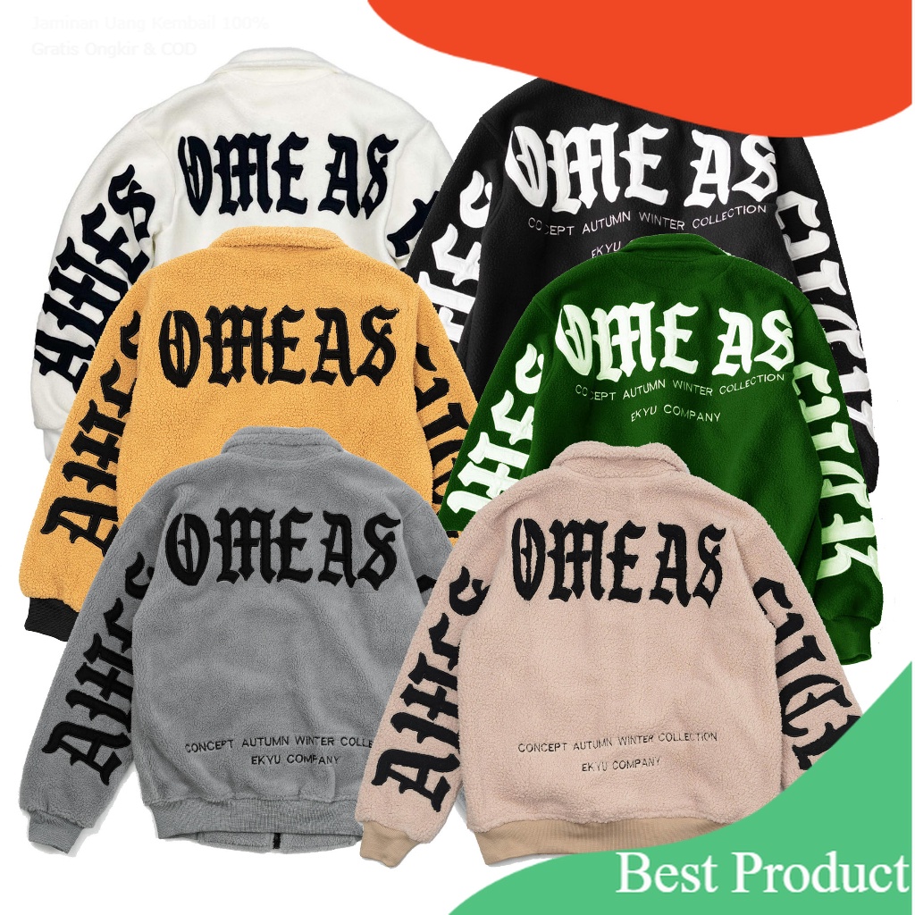 Awesome As F*** Jacket Sherpa Black/Hitam Casual by Ekyu/Sweet