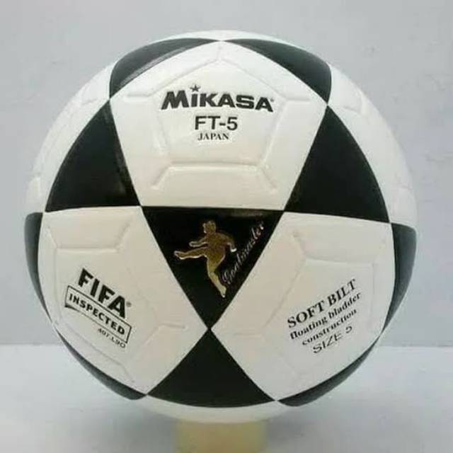 BOLA SEPAK BOLA KAKI MIKASA  PRESS HITAM PUTIH