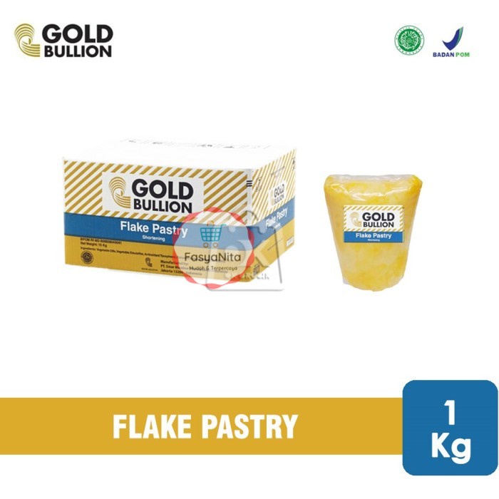

Flake Pastry Gold Bullion / Korsvet / Shortening Pastry (1 Kg) - FasyAnita Mart Denpasar