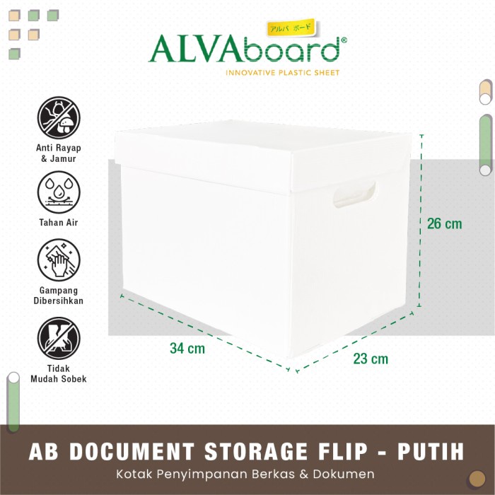 

Box Dokumen Flip Box Arsip Flip Ukuran 34 x 23 x 26 Cm - Hitam