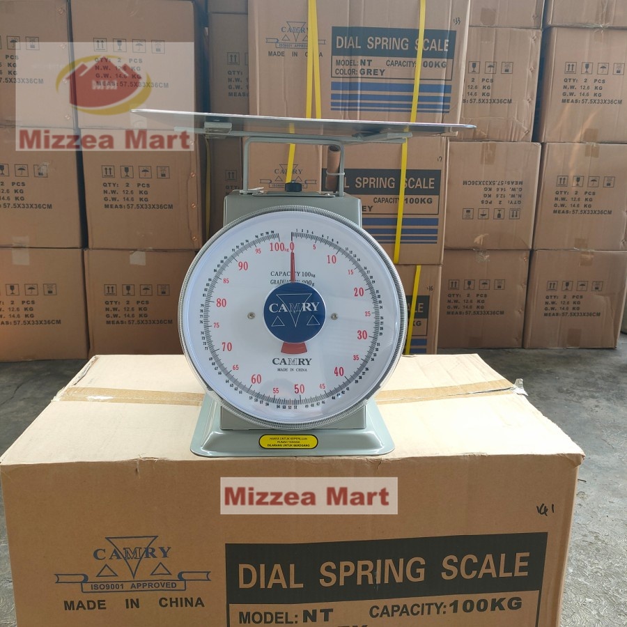 MizzeaMart Timbangan Duduk Manual Camry/Mercy Plat Besi 50kg, 60kg, 100kg, 120kg