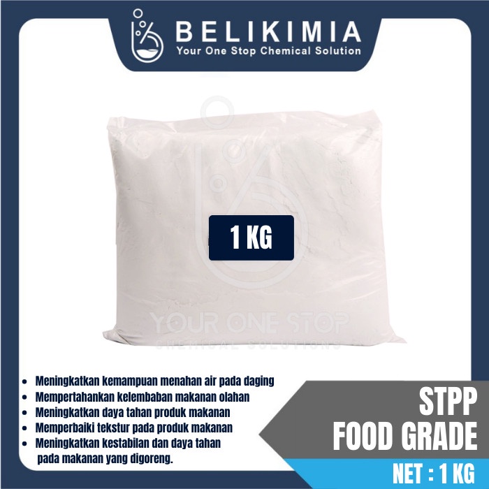 

Bisa COD Murmer STPP - Sodium Tripolyphospate Food Grade 1 Kg - Pengenyal Makanan