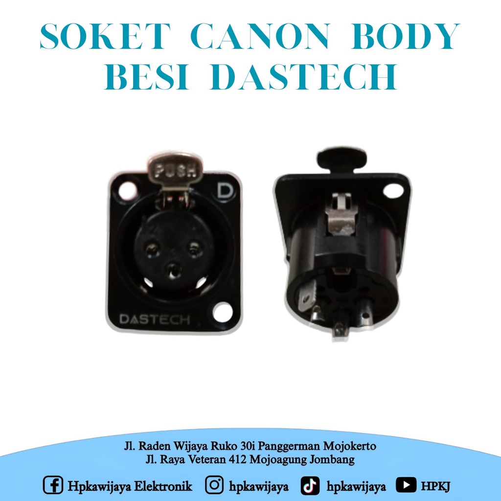 SOKET CANON BODY FEMALE DASTECH socket canon body female dastech
