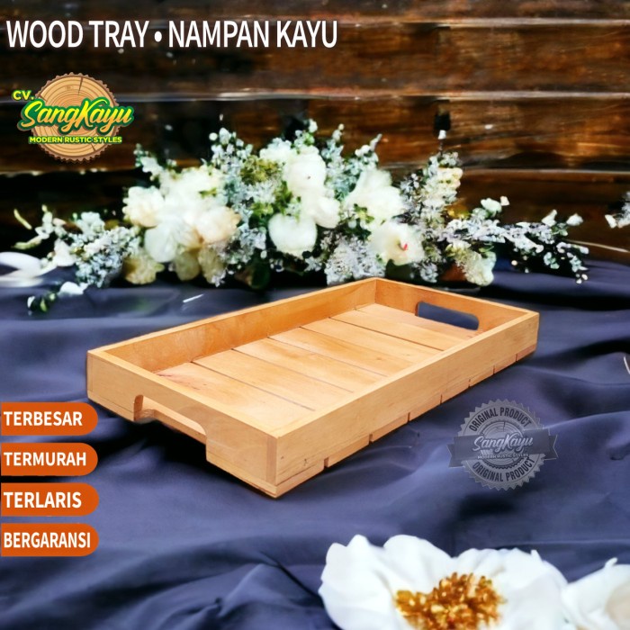 

Nampan kayu Kotak seserahan kotak hantaran kotak parcel nampan kayu - 28 x 16 cm