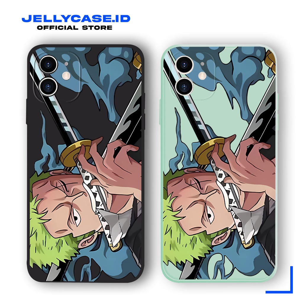 Soft Case Vivo Y12 Y12S Y20 Y16 Y22 Y21 Y91C V27e Y30 Y50 Y35 V15 V9 JE322 One Piece Samurai Zoro So
