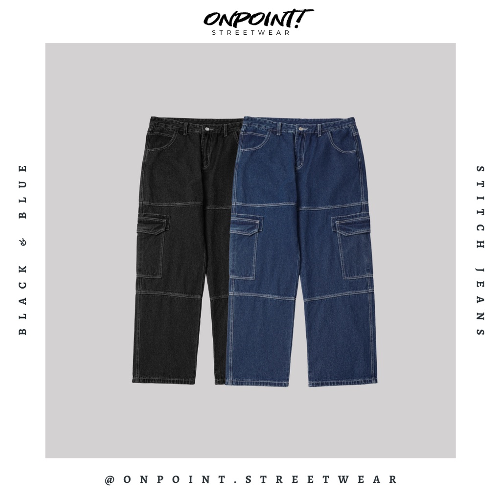 Stitch jeans - celana pria jeans celana panjang pria celana jeans pria celana denim pria celana pria