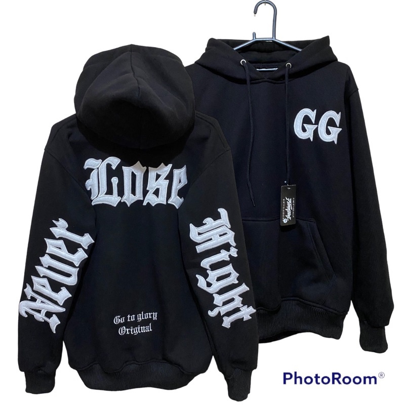 Hoodie Pria Tulisan Belakang Keren Full Bordir Jaket Sweater Viral Terbaru (Unisex)