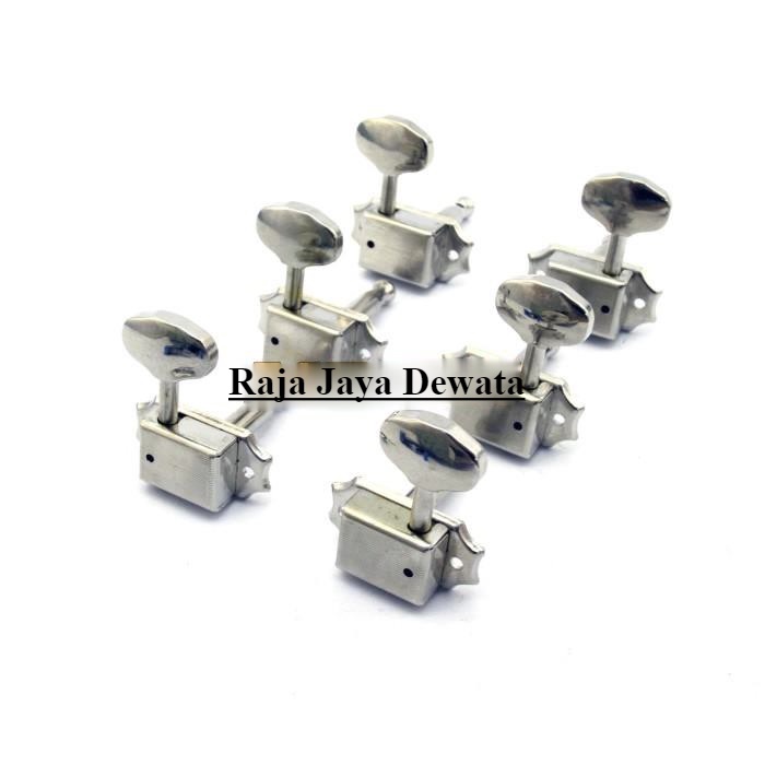 Dryer Gitar Elektrik Akustik Besi - Chrome R3 + L3 AG662 l Gitar Elektrik