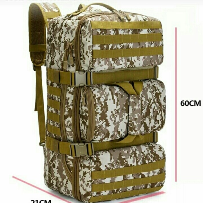 TAS RANSEL 810 TAS RANSEL TACTICAL 3IN1 TAS RANSEL ARMI MUATAN 75L - TAS 810-01