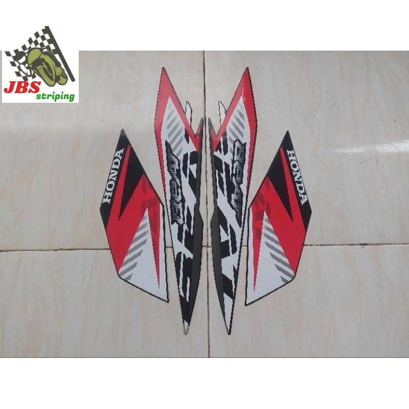 striping beat stiker beat honda beat led esp fi cbs 2023 full hitam merah lis body beat