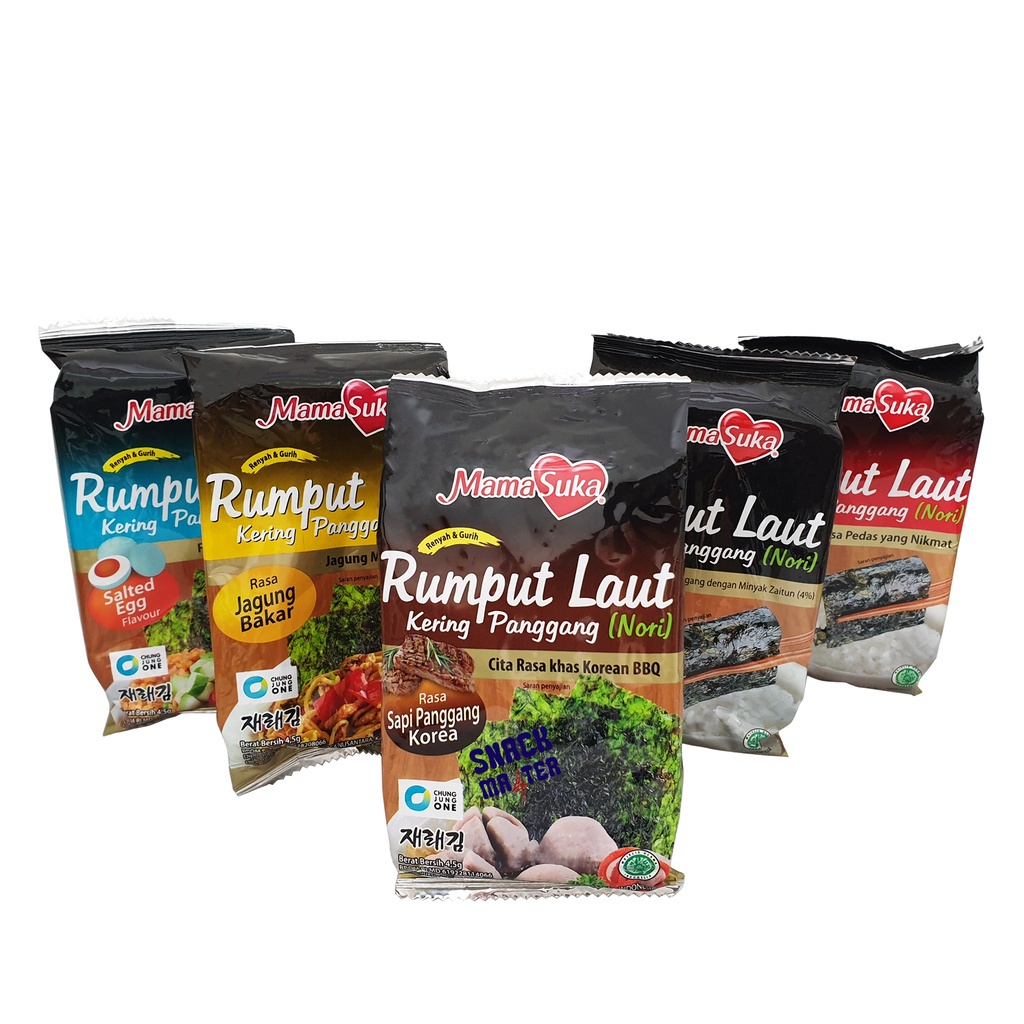 

Mamasuka Nori Rumput Laut Panggang - Netto 4.5 gr.