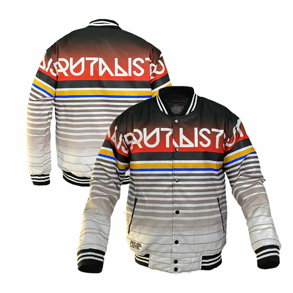 Jaket Baseball Varsity jacket Pria Wanita Printing Motif GHOS SALUR