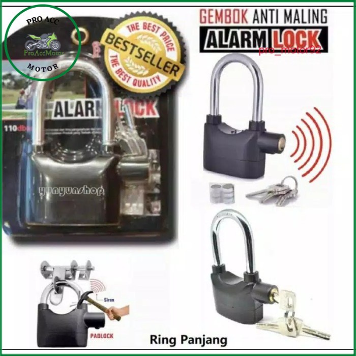 Gembok cakram Alarm motor anti maling nmax xmax adv pcx universal