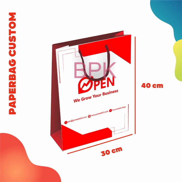 

TERMURAH Paperbag Custom Bahan Art Carton ukuran 40x30cm
