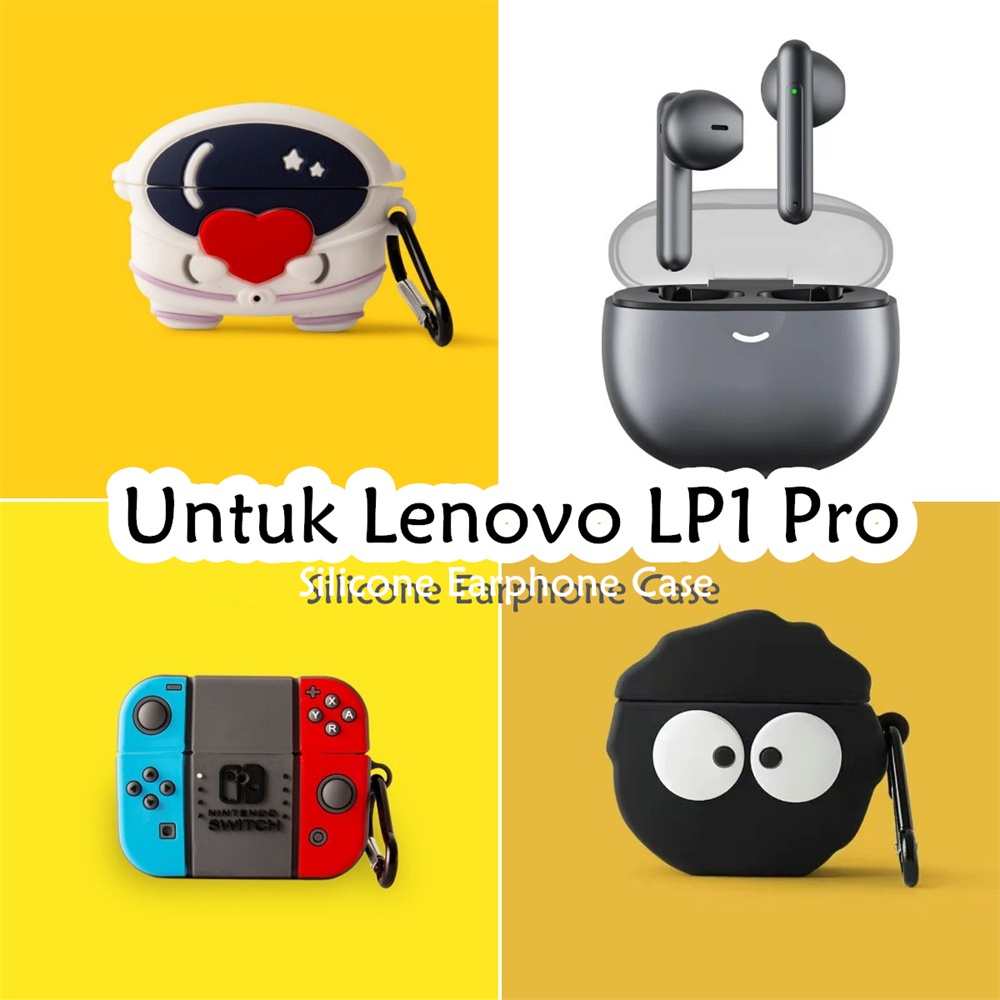 Parity Untuk Lenovo LP1 Pro Case Kartun angkasawan Soft Silicone Earphone Case Cover