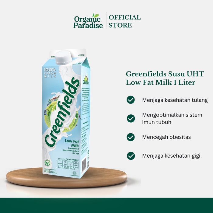 

Susu Greenfields UHT Low Fat Milk 1 Liter