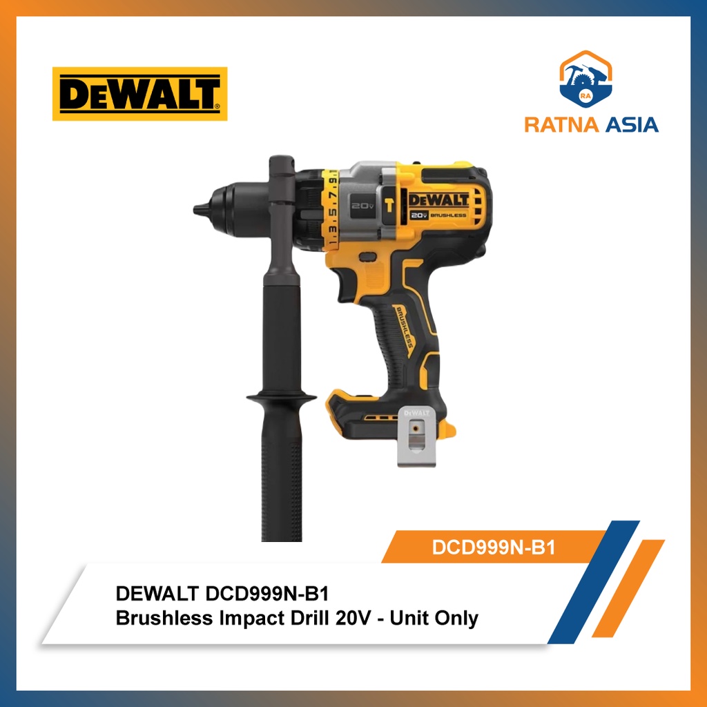 Dewalt DCD999N Brushless Impact Drill 20Volt Max FVA DCD 999N UnitOnly