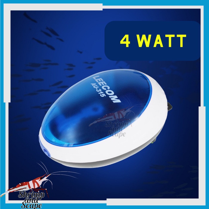 Leecom AU 315 Aerator 2 Lubang Pompa Udara Aquarium Silent Hening