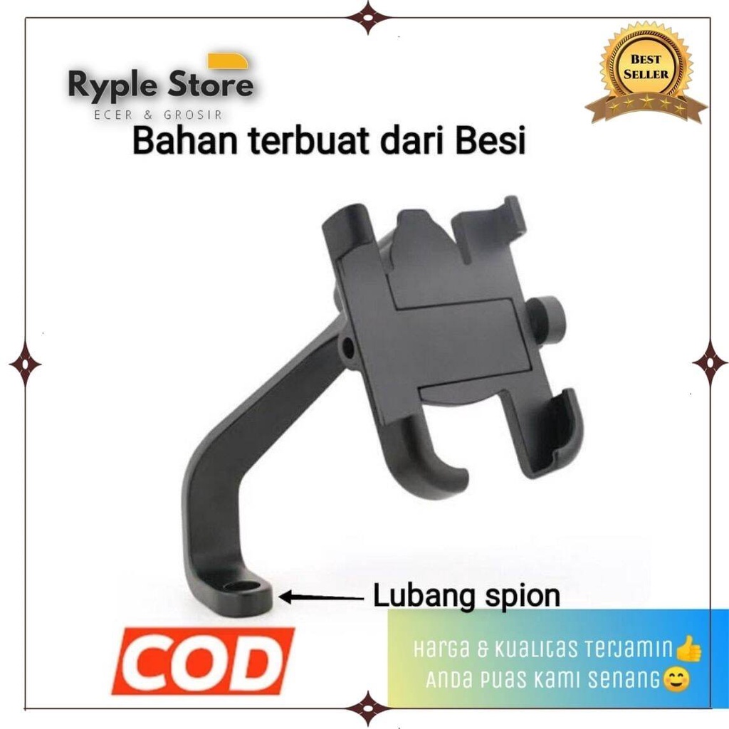 Holder hp motor spion besi/Phone Holder motor aluminium Alloy