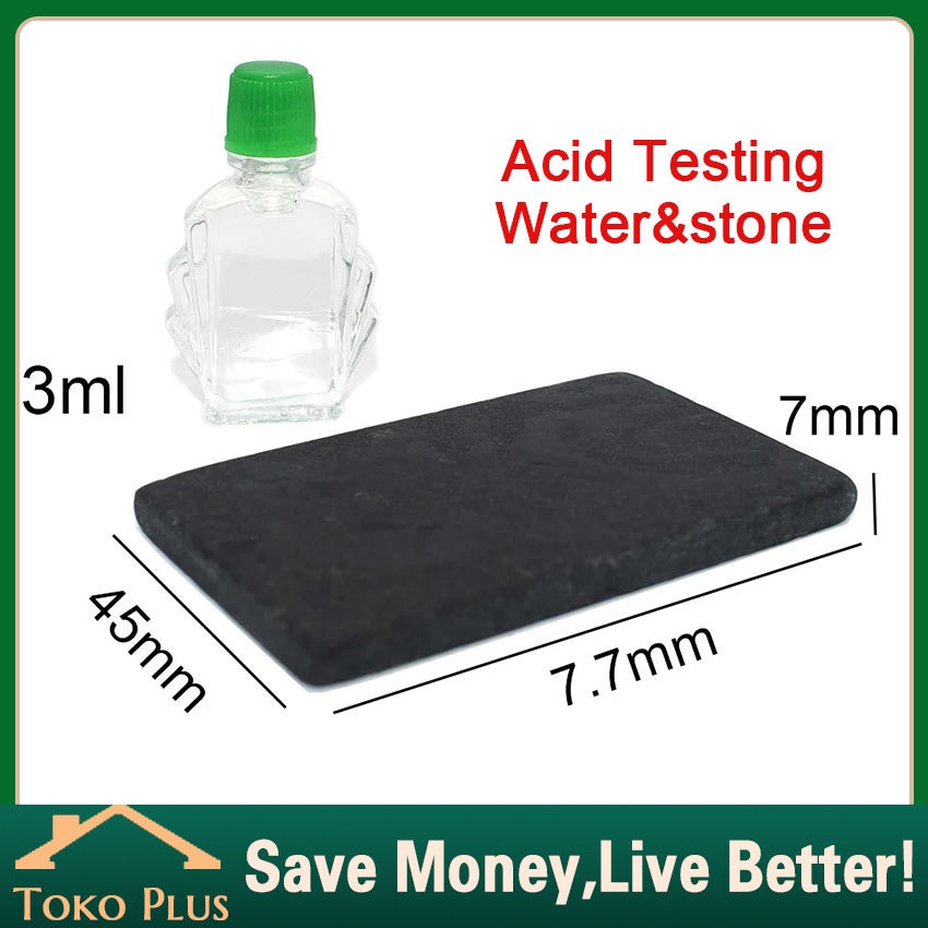 2PCS Batu Uji Emas Perak Cairan Uji Emas Alat Uji Emas Untuk Perhiasan