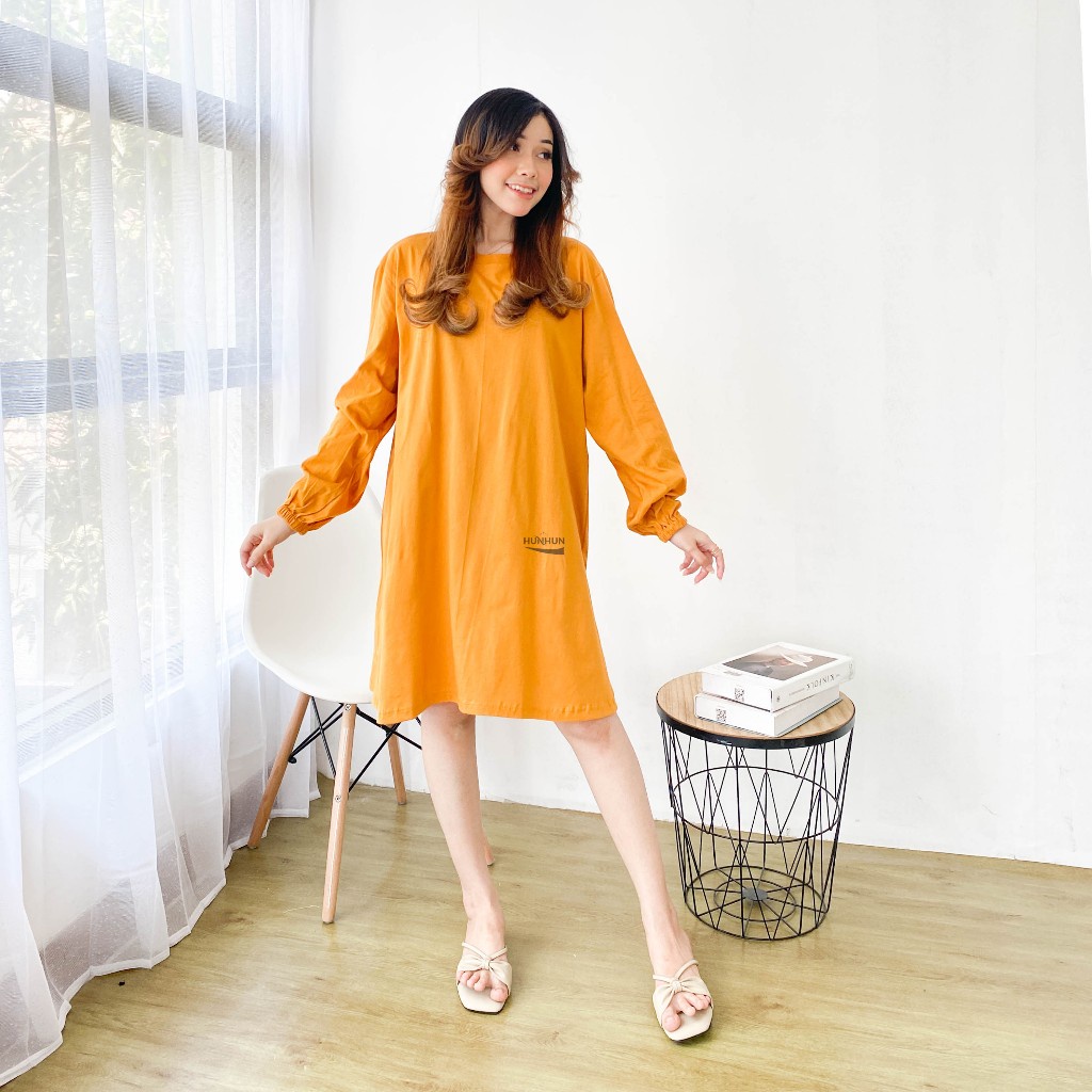 Hanover Tunik Cotton Combed 30s Premium/ Silly Tunik Kaos Polos Wanita Kekinian/ Hera Tunik Wanita P