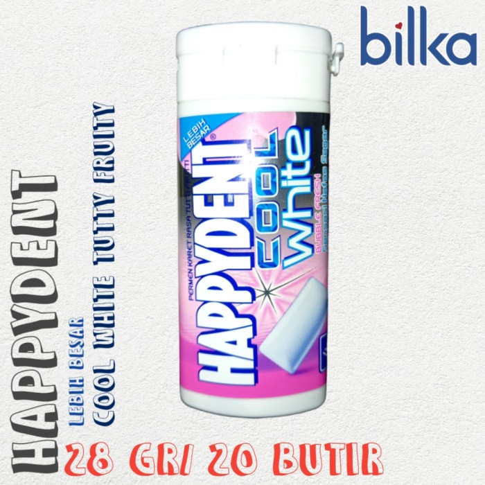 

HAPPYDENT Cool White Tutty Fruity 28gr/20butir