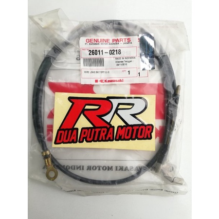 wire lead kabel aki acu accu minus mines negatif masa massa original ori kawasaki athlete athlet ax1