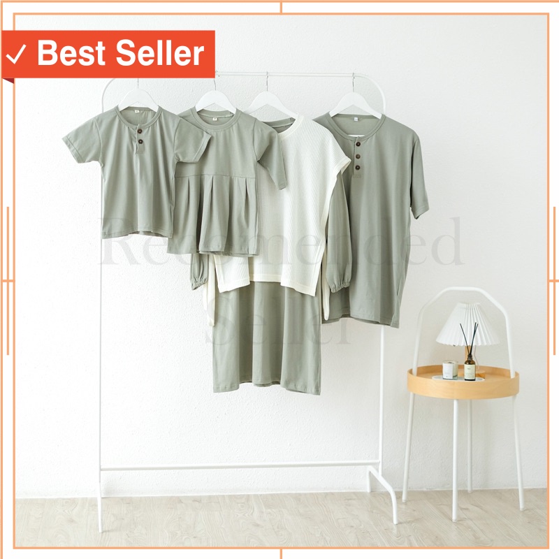 Setelan Pakaian Wanita Murah Branded PRemium - NAYARA FAMILY SET WARNA SAGE GREEN (BUSUI FRIENDLY) -