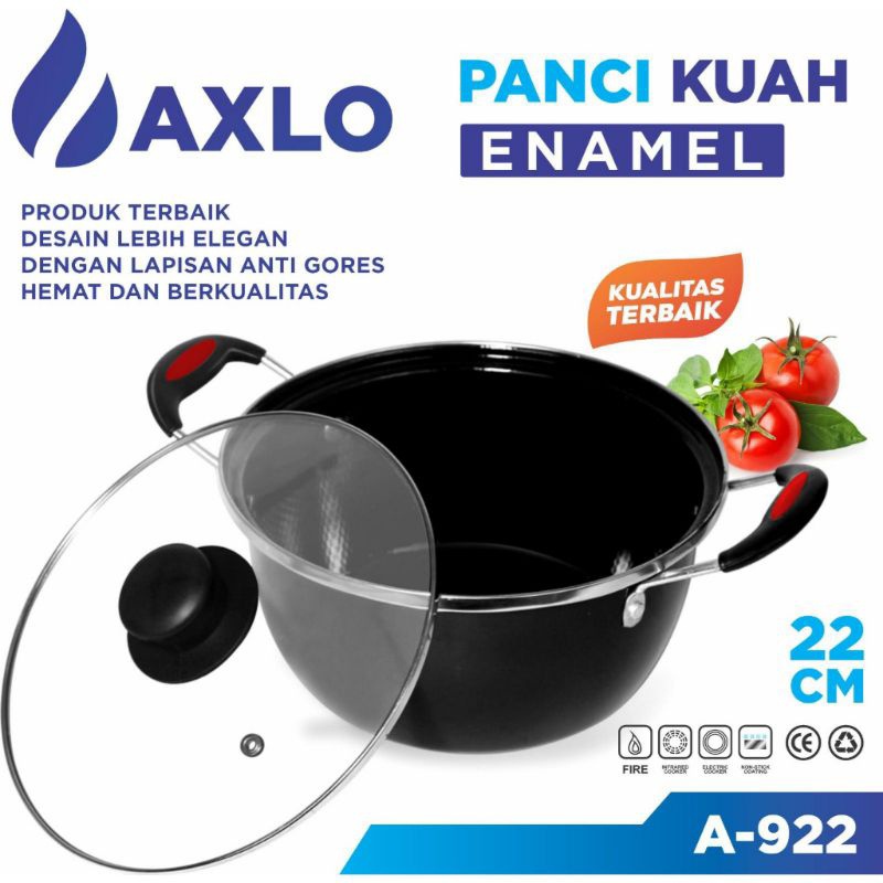 panci kuah AXLO  enamel 22cm