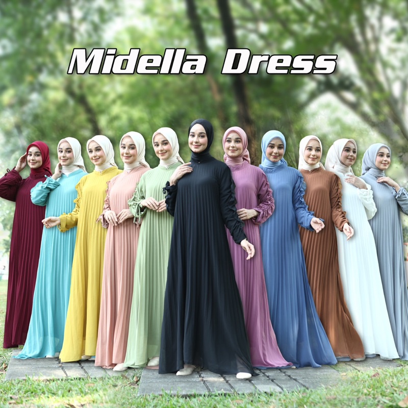 [LUMIRA] GAMIS MIDELLA PLISKET DRESS