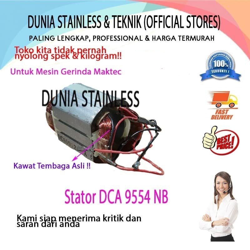 Stator DCA 9554 NB gerinda bor tangan