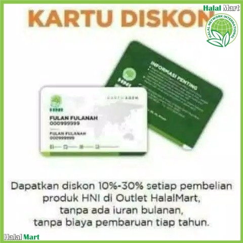KARTU PELANGGAN HALAL MART HNI - Produk Halal, Sehat