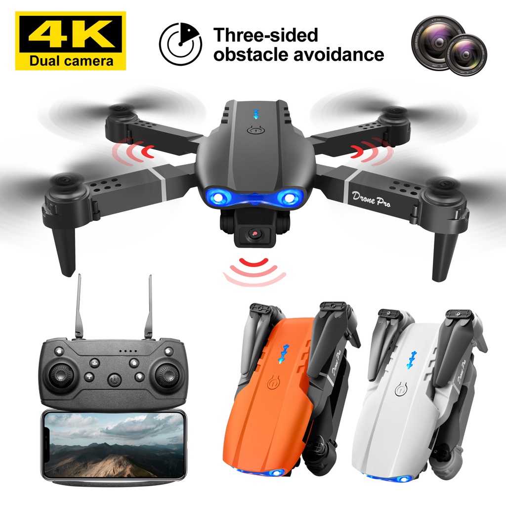 Smart Drone E99 Pro 4k HD Dual Camera Shoot Original Indoor Outdoor Drone Murah Mini Dengan Kamera H
