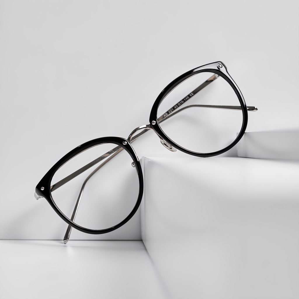 Uppernoose Teddy - Frame Kacamata Cat Eye Besar Oversized Nosepad