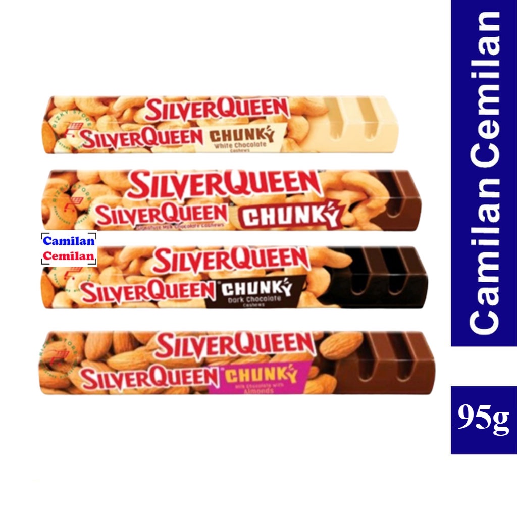 

Chunky Bar SilverQueen Cokelat Mede Almond 95 gr