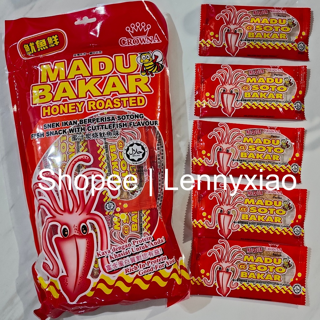 

Snack Ikan Perisa Sotong Madu Bakar Cumi Juhi Pedas Gula Manis Honey Roasted Fish Snack Cuttlefish