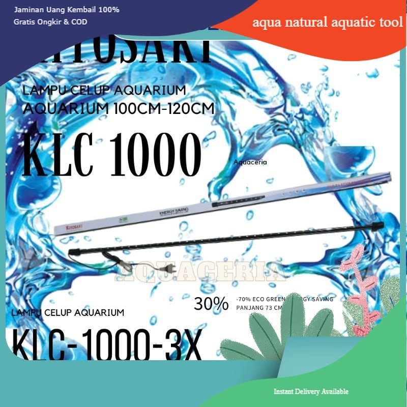 Lampu celup Aquarium 1 meter 3 mode warna KIYOSAKI KLC 1000 3X Lampu LED aquarium 3 MODE 18 WATT