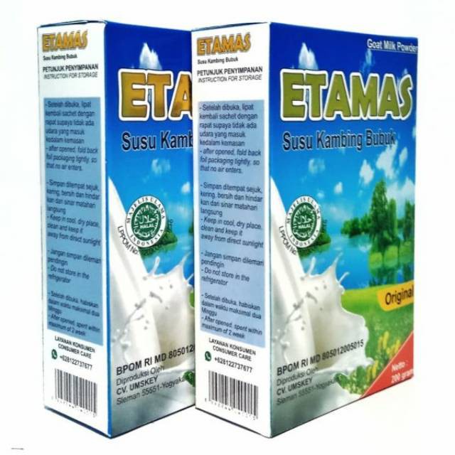 

Susu Kambing Bubuk Etamas Original 200 gr