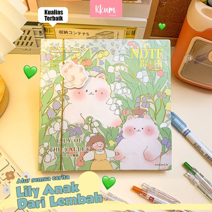 

MURAH- 100 lembar Notebook aesthetic rabbit/ Buku jurnal persegi cute tebal - Forest- 1.2.23