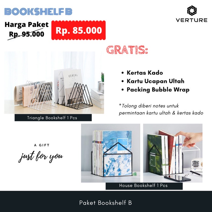 

Kado Hadiah Ulang Tahun Pembatas Buku / Bookshelf B